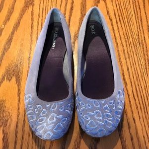 Stylish Blue Leopard Print Women's Flats